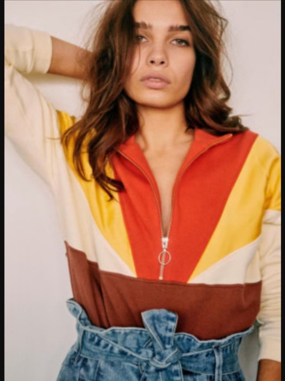 NWOT Sezane Liam Sunset Sweat // XS // slightly cropped